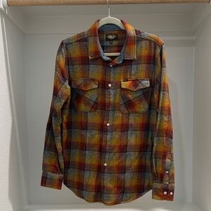 Lone Machine Colorful Plaid Button-Up Shirt